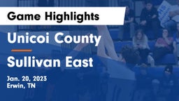 Unicoi County  vs Sullivan East  Game Highlights - Jan. 20, 2023