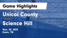 Unicoi County  vs Science Hill  Game Highlights - Nov. 28, 2023