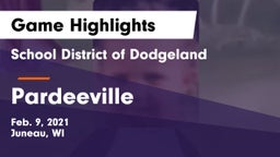 School District of Dodgeland vs Pardeeville  Game Highlights - Feb. 9, 2021