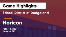 School District of Dodgeland vs Horicon  Game Highlights - Feb. 11, 2021