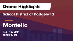 School District of Dodgeland vs Montello Game Highlights - Feb. 13, 2021