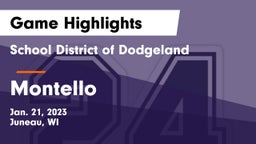 School District of Dodgeland vs Montello  Game Highlights - Jan. 21, 2023