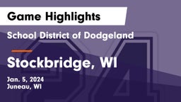 School District of Dodgeland vs Stockbridge, WI Game Highlights - Jan. 5, 2024