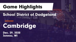 School District of Dodgeland vs Cambridge  Game Highlights - Dec. 29, 2020