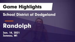 School District of Dodgeland vs Randolph  Game Highlights - Jan. 14, 2021