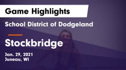 School District of Dodgeland vs Stockbridge  Game Highlights - Jan. 29, 2021