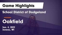 School District of Dodgeland vs Oakfield  Game Highlights - Jan. 4, 2022