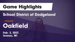 School District of Dodgeland vs Oakfield  Game Highlights - Feb. 3, 2022