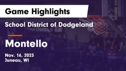 School District of Dodgeland vs Montello  Game Highlights - Nov. 16, 2023