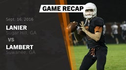 Recap: Lanier  vs. Lambert  2016