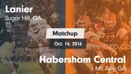 Matchup: Lanier  vs. Habersham Central 2016