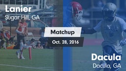 Matchup: Lanier  vs. Dacula  2016