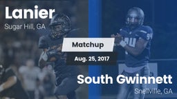 Matchup: Lanier  vs. South Gwinnett  2017