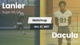 Matchup: Lanier  vs. Dacula  2017