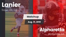 Matchup: Lanier  vs. Alpharetta  2018