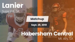 Matchup: Lanier  vs. Habersham Central 2018