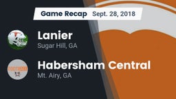 Recap: Lanier  vs. Habersham Central 2018