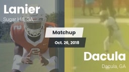 Matchup: Lanier  vs. Dacula  2018