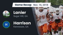 Recap: Lanier  vs. Harrison  2018