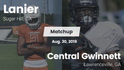 Matchup: Lanier  vs. Central Gwinnett  2019