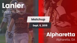 Matchup: Lanier  vs. Alpharetta  2019