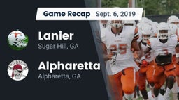 Recap: Lanier  vs. Alpharetta  2019