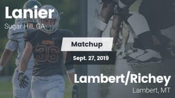 Matchup: Lanier  vs. Lambert/Richey 2019