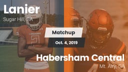 Matchup: Lanier  vs. Habersham Central 2019