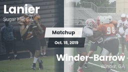 Matchup: Lanier  vs. Winder-Barrow  2019