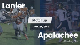 Matchup: Lanier  vs. Apalachee  2019