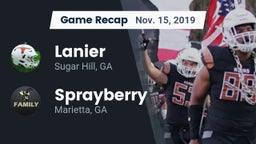 Recap: Lanier  vs. Sprayberry  2019
