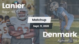 Matchup: Lanier  vs. Denmark  2020