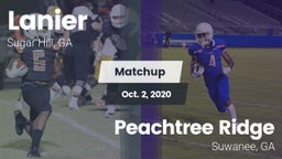 Matchup: Lanier  vs. Peachtree Ridge  2020