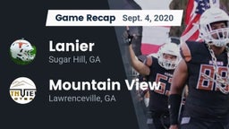 Recap: Lanier  vs. Mountain View  2020