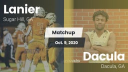 Matchup: Lanier  vs. Dacula  2020