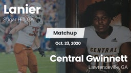 Matchup: Lanier  vs. Central Gwinnett  2020