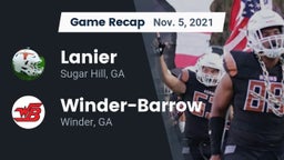 Recap: Lanier  vs. Winder-Barrow  2021