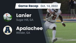 Recap: Lanier  vs. Apalachee  2022