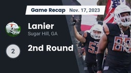 Recap: Lanier  vs. 2nd Round 2023