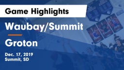 Waubay/Summit  vs Groton  Game Highlights - Dec. 17, 2019