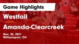 Westfall  vs Amanda-Clearcreek  Game Highlights - Nov. 30, 2021