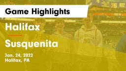 Halifax  vs Susquenita Game Highlights - Jan. 24, 2022