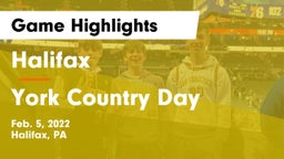 Halifax  vs York Country Day Game Highlights - Feb. 5, 2022
