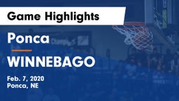 Ponca  vs WINNEBAGO Game Highlights - Feb. 7, 2020