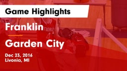 Franklin  vs Garden City  Game Highlights - Dec 23, 2016