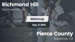 Matchup: Richmond Hill High vs. Pierce County  2016