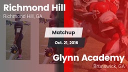 Matchup: Richmond Hill High vs. Glynn Academy  2016