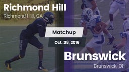 Matchup: Richmond Hill High vs. Brunswick  2016