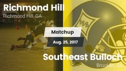 Matchup: Richmond Hill High vs. Southeast Bulloch  2017