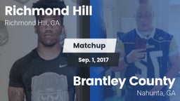 Matchup: Richmond Hill High vs. Brantley County  2017